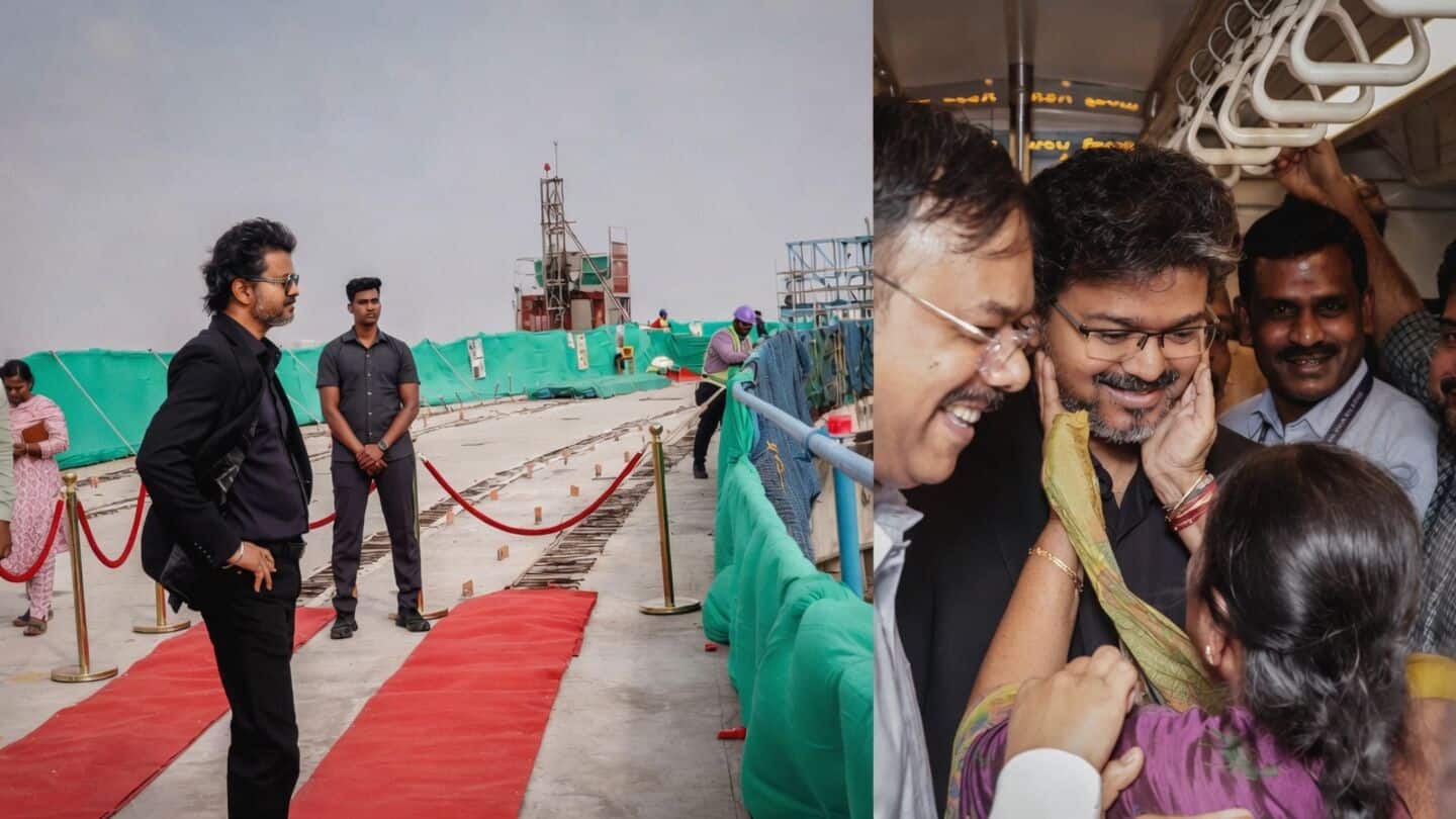 Chief Minister C Joseph Vijay inspects Chennai Metro Phase II