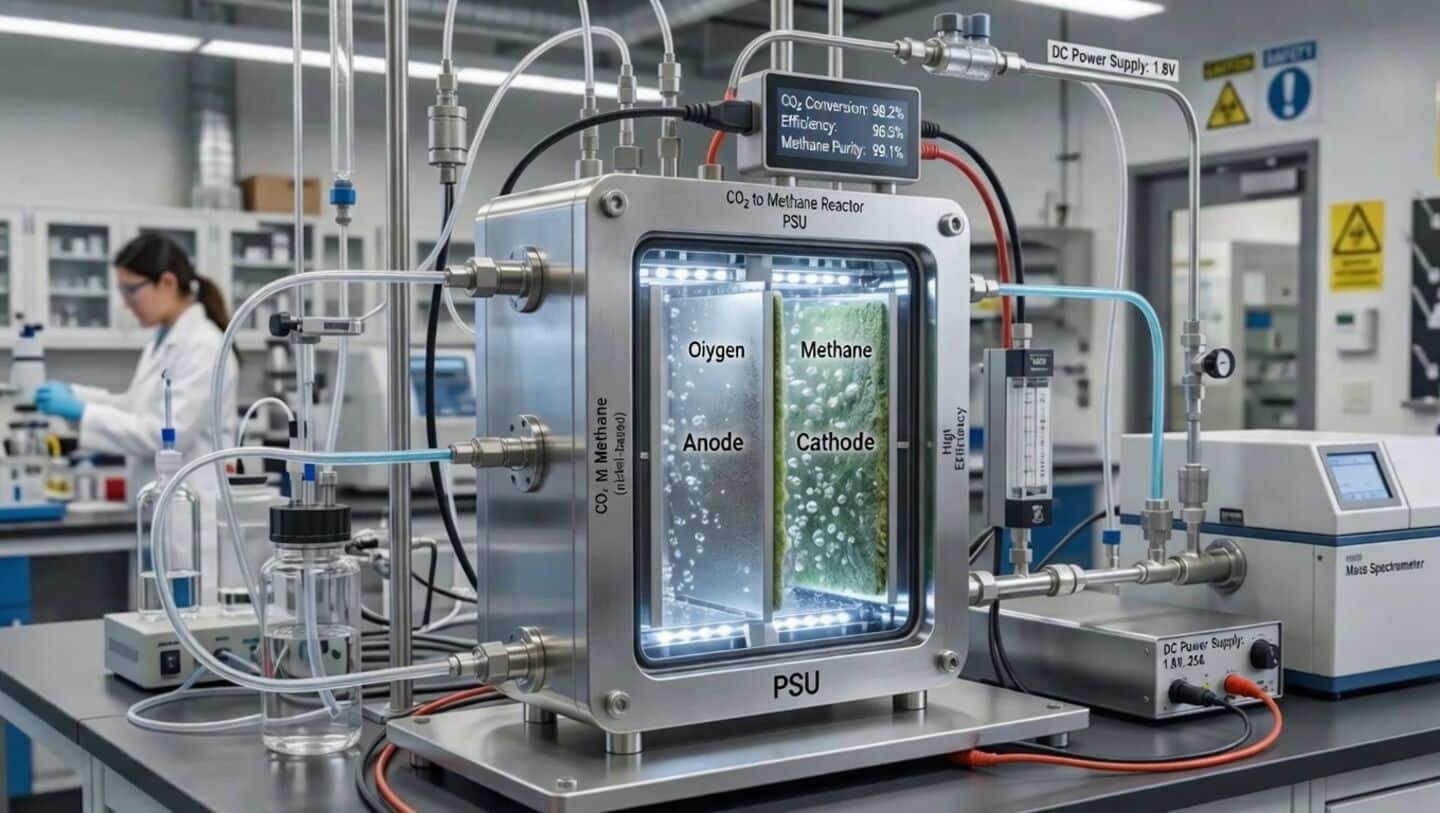 Penn State researchers build 0-gap reactor converting CO2 into methane