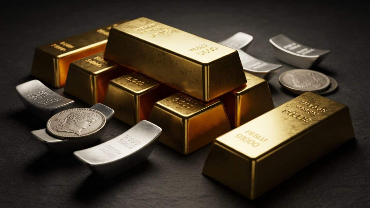 Gold falls below $4,100 as silver drops nearly 2% Monday