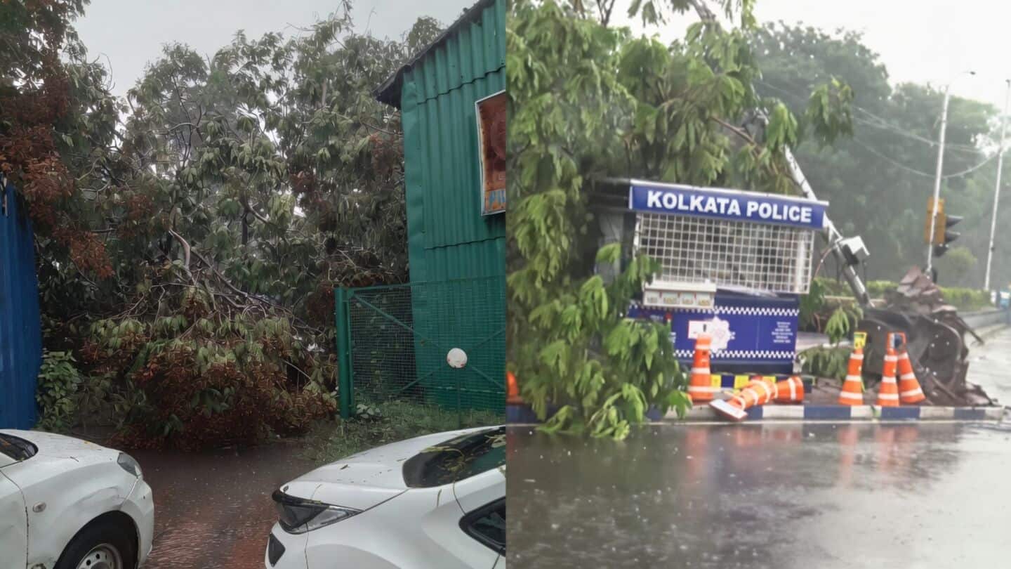Kolkata battered by heavy rain and 60 kph gusts