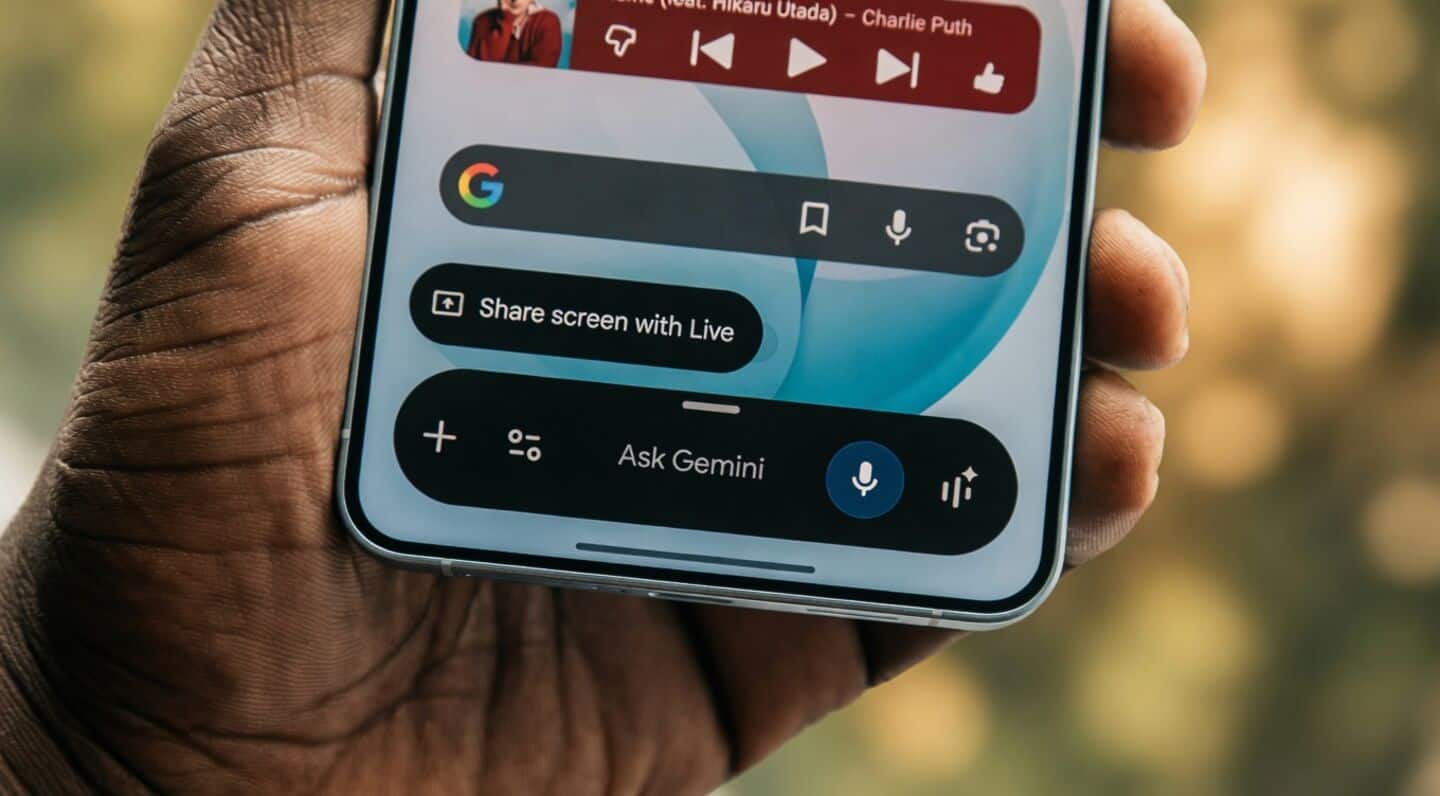 Google updates Gemini on Android with blurred background interface