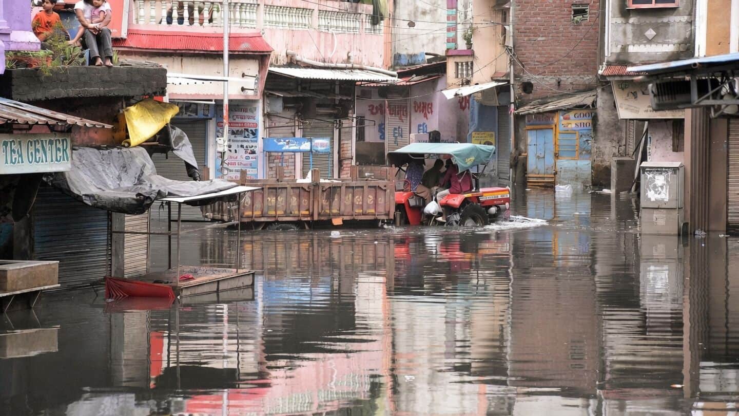 Gujarat launches post-flood health drive, 6,868 camps treat over 1.74L