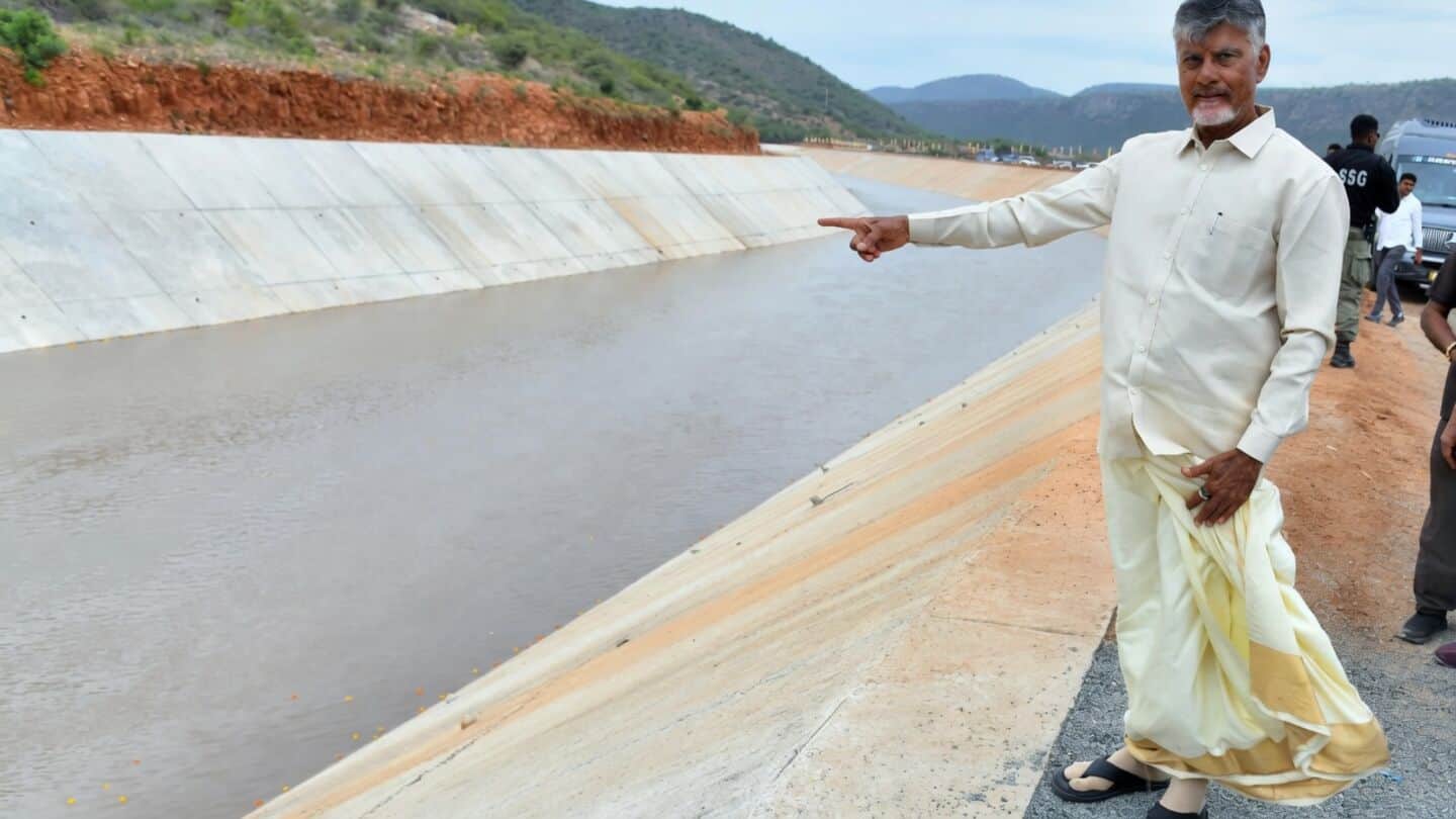 Chandrababu Naidu opens Polavaram Left Main Canal to Anakapalli