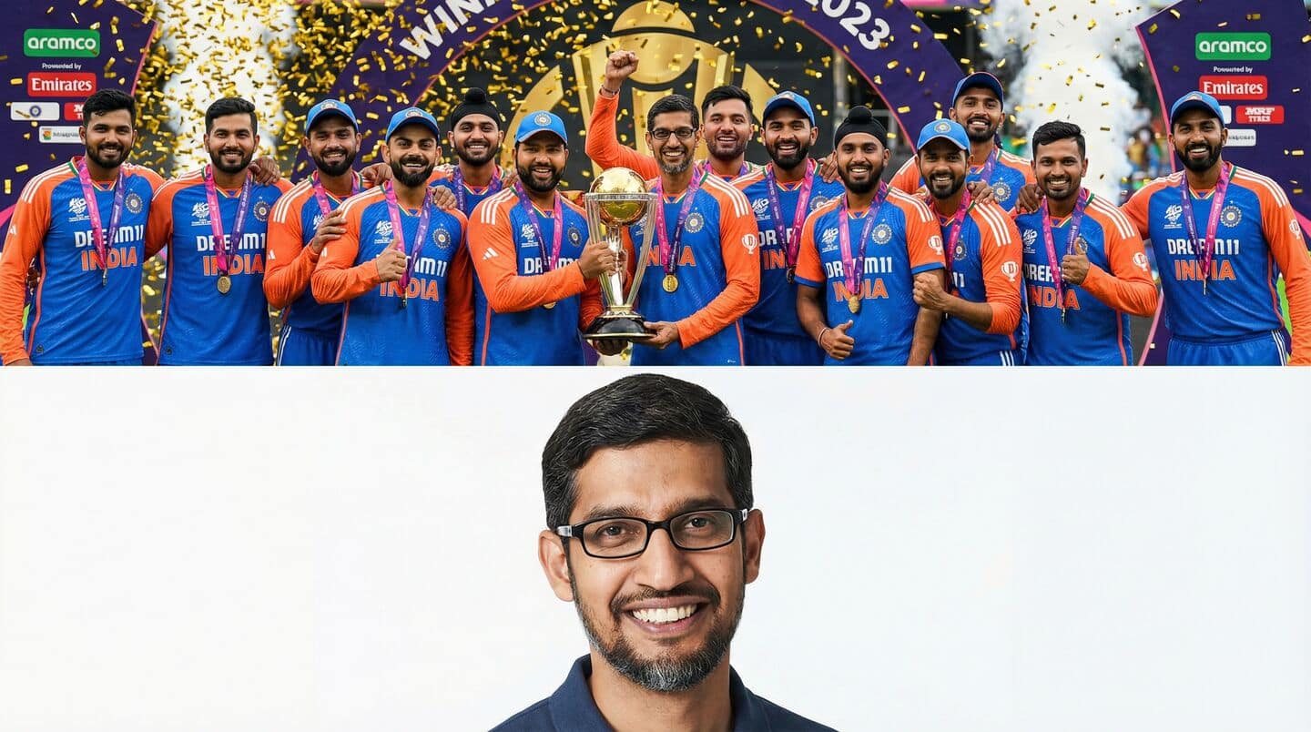 Google CEO Sundar Pichai celebrates India's T20 WC win: Details