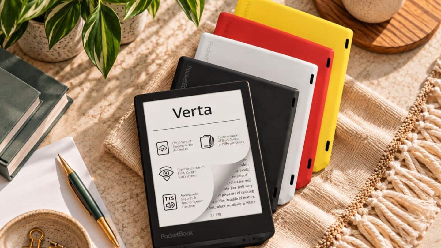 PocketBook unveils Verta and Verta Color e-readers with swappable backs
