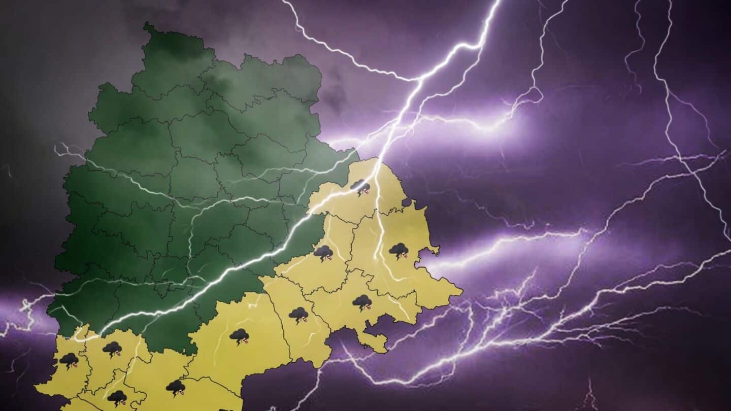 IMD warns Telangana of thunderstorms, lightning and gusty winds Sunday