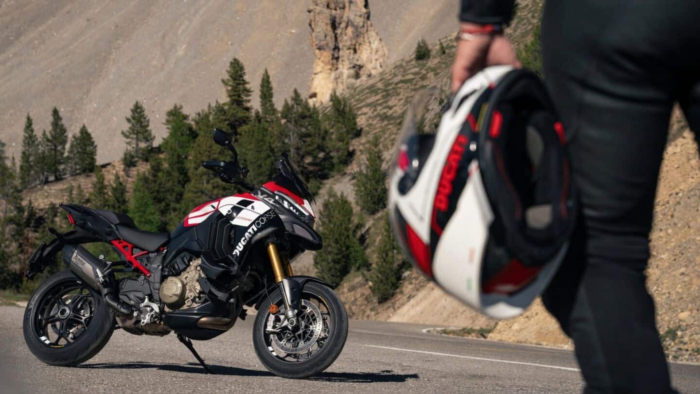 Ducati unveils 2027 Multistrada V4 Pikes Peak in factory livery