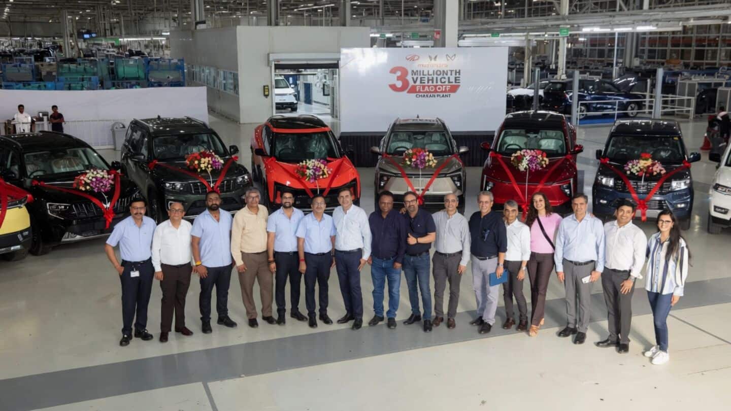 Mahindra's Chakan plant reaches 30Lth vehicle as output accelerates