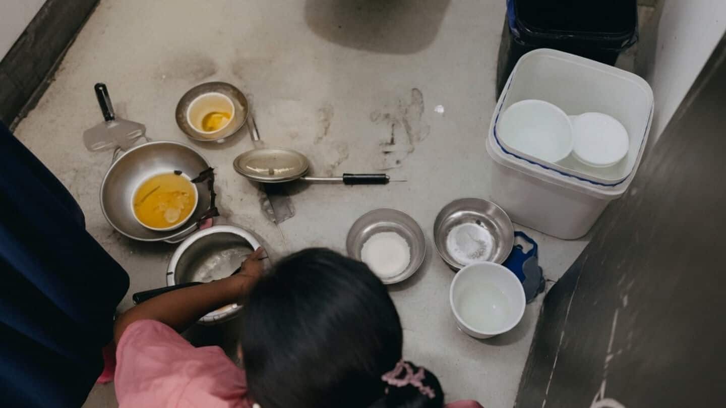 Video shows Korba sweet shop washing utensils on toilet floor