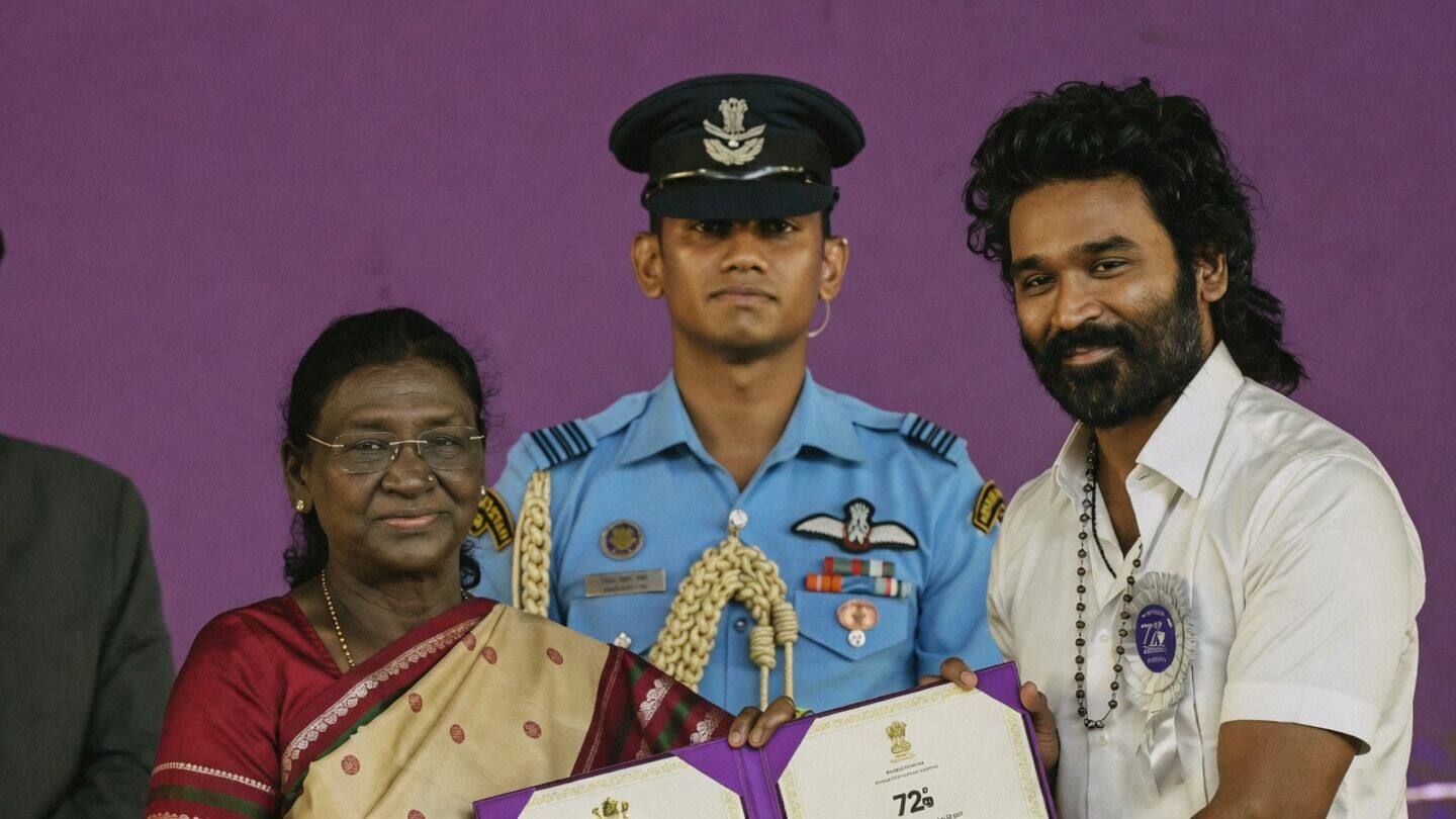Dhanush wins 72nd National Film Awards best director for 'Raayan'