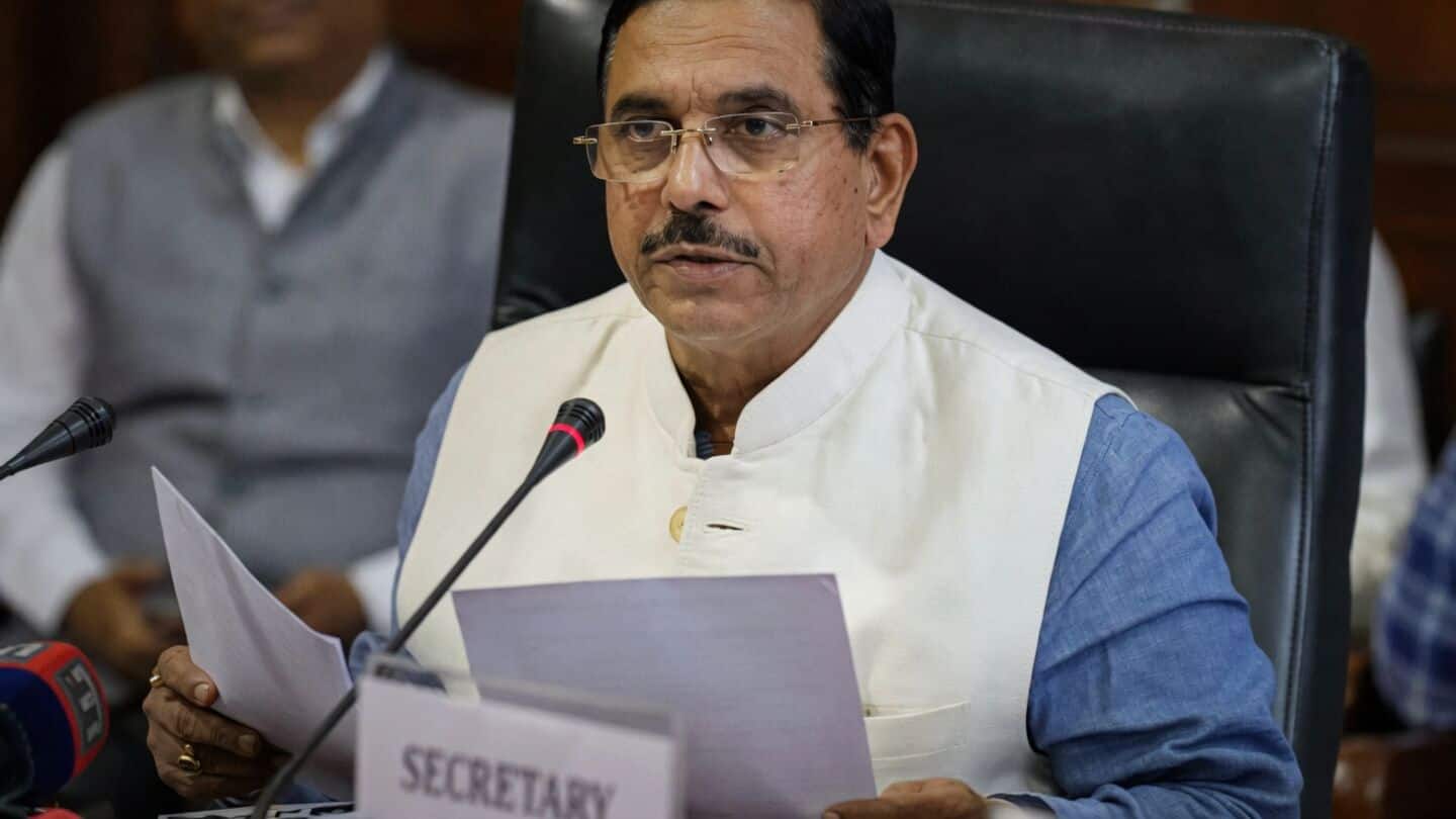 Union minister Pralhad Joshi warns restaurants against mandatory service charges