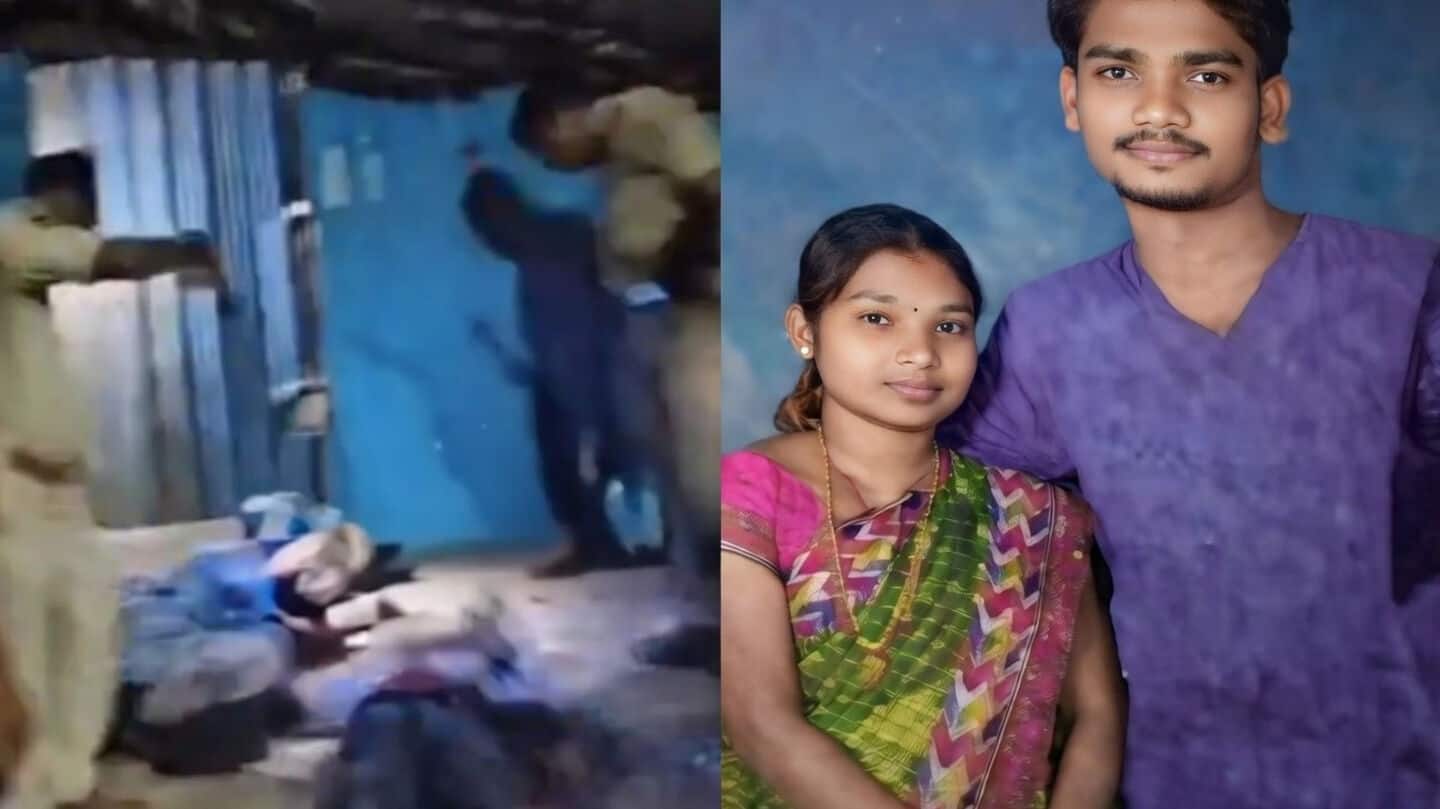 Kamareddy woman Lakshmi held after husband Kodanda Shivaji dies