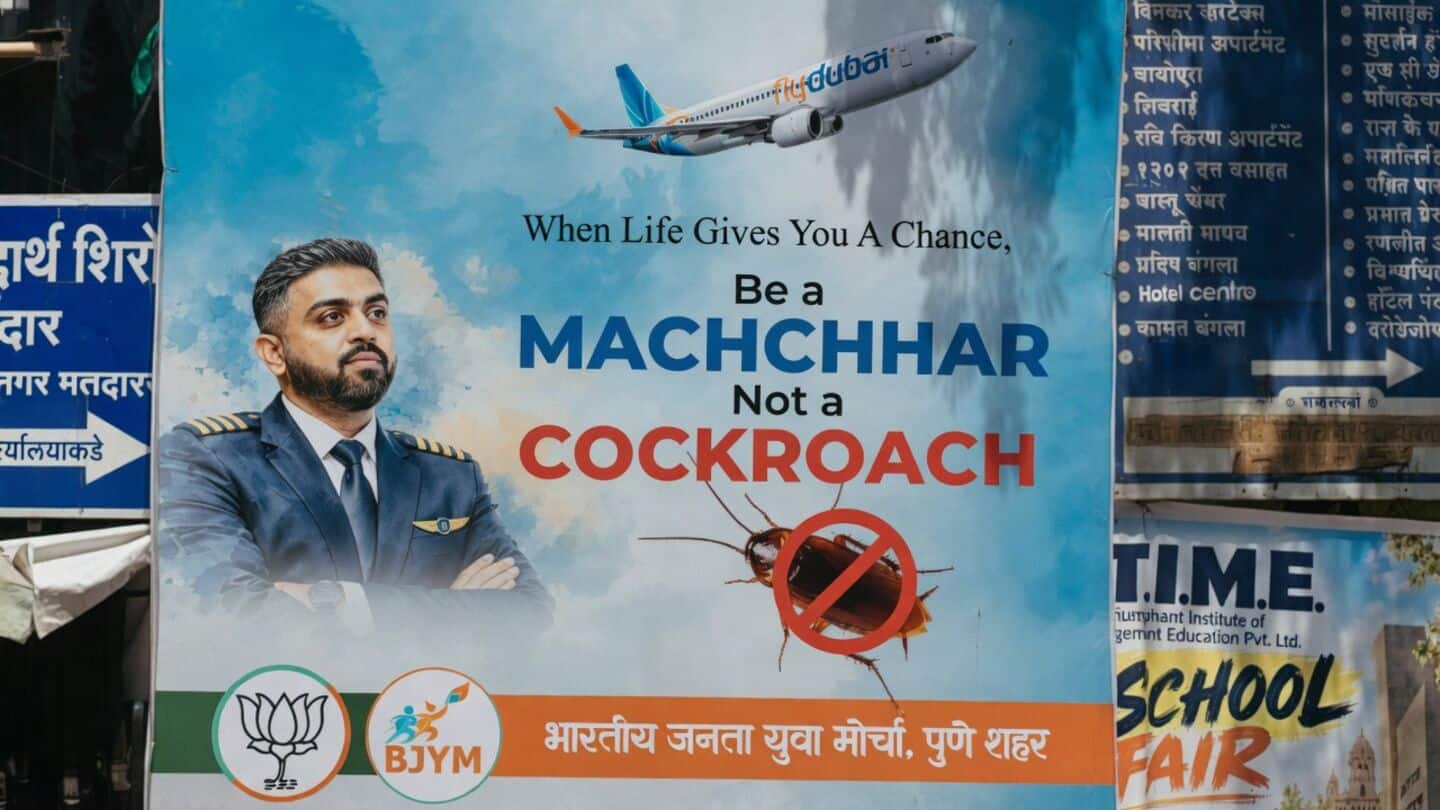 Pune poster war pits Captain Smit Machchhar, Cockroach Janta Party