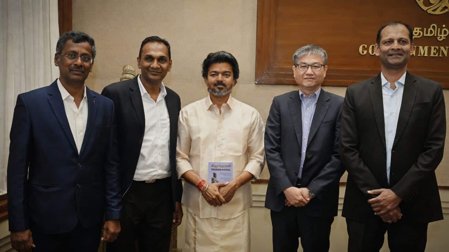 Delta Electronics India meets Tamil Nadu CM C Joseph Vijay