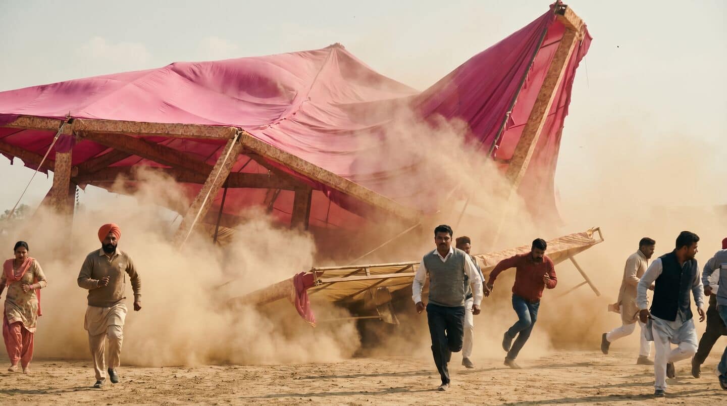 Dust storm crashes Tonk mass wedding, injures women and children