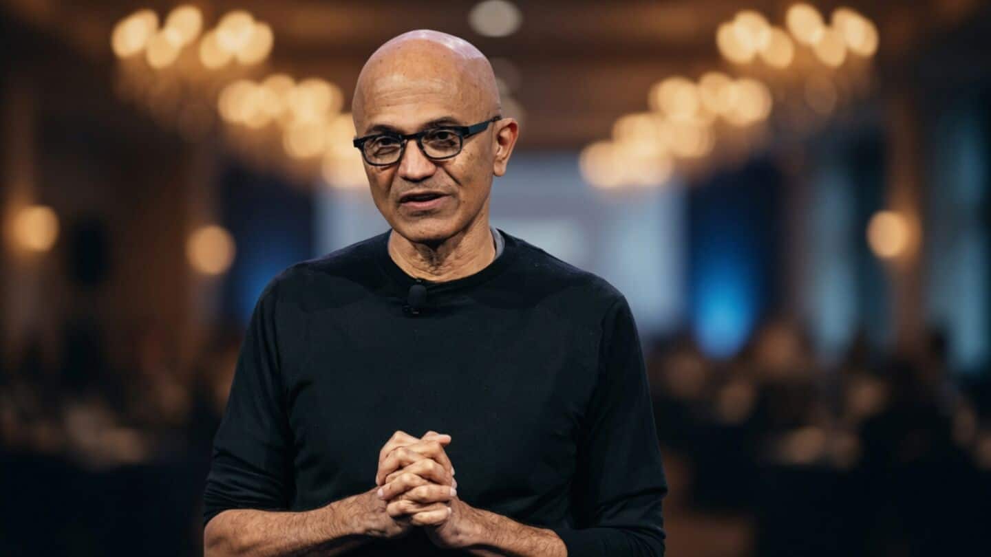 Satya Nadella urges 'emergency brake' and human oversight for AI