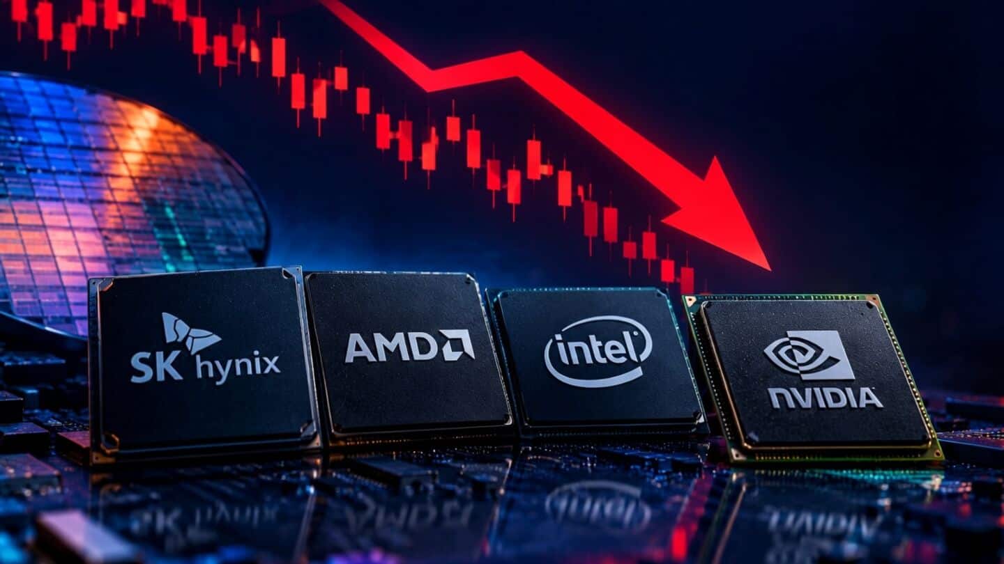 SK Hynix, AMD, Intel and NVIDIA shares fall sharply Thursday