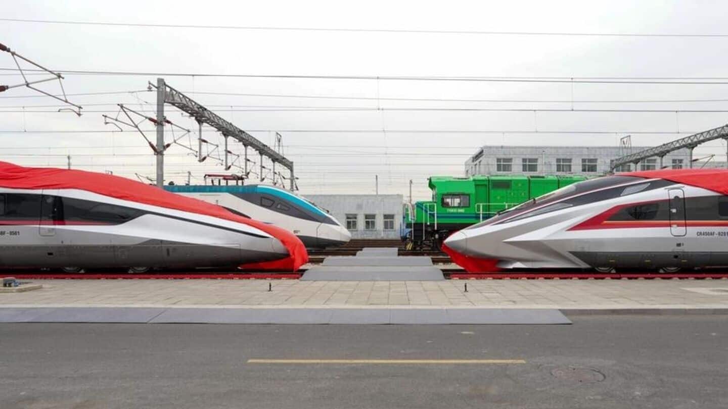 China's CR450 bullet train hits record-breaking speed of 453km/h