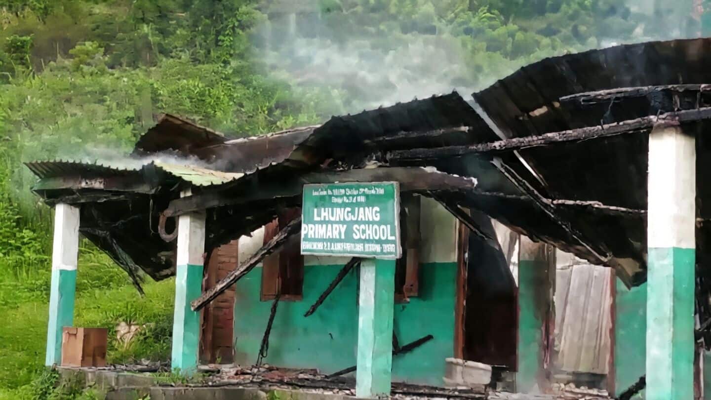 Early Monday Kangpokpi clash sees gunmen allegedly burn primary school