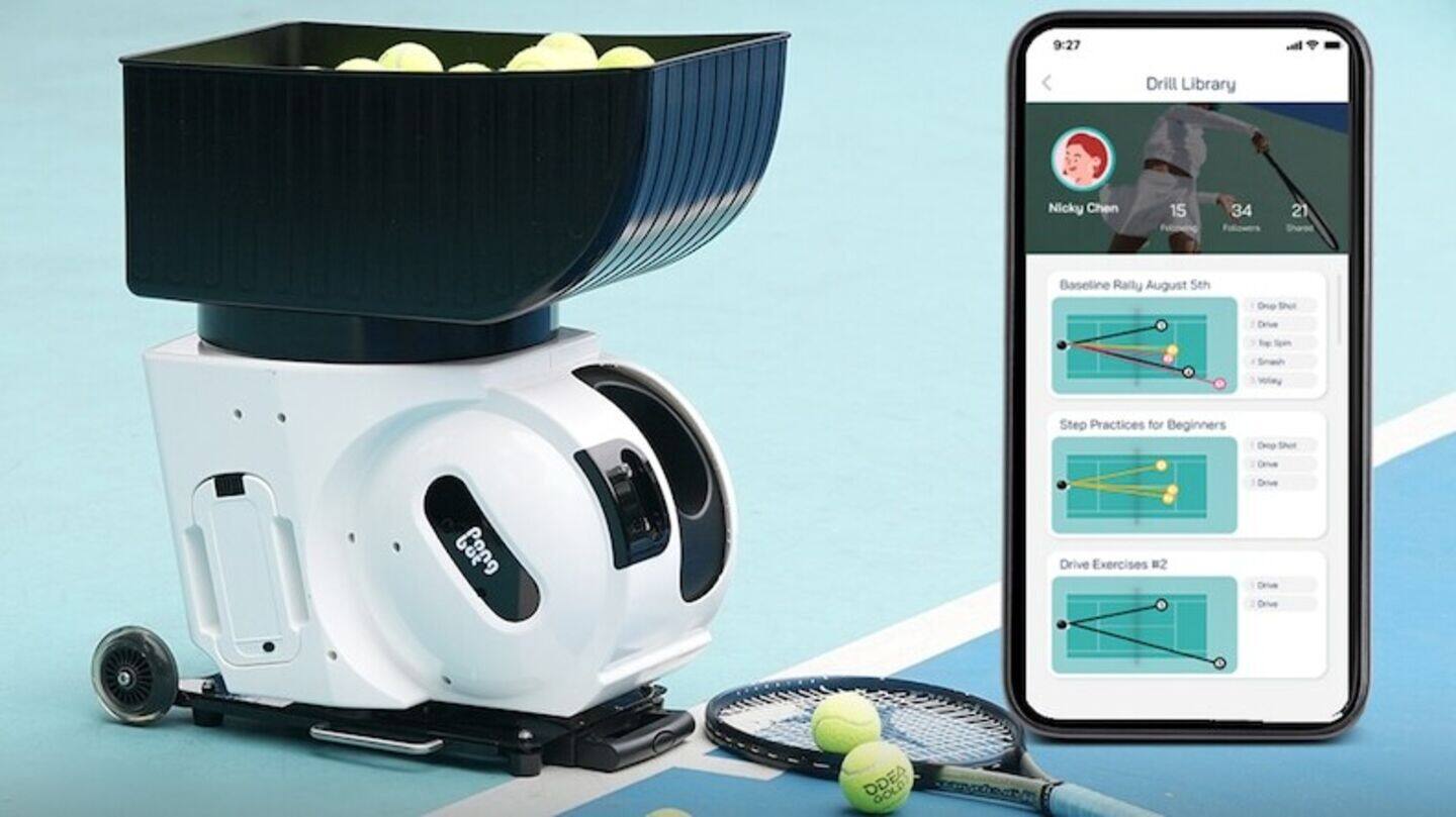 This AI-powered robot plays tennis with you