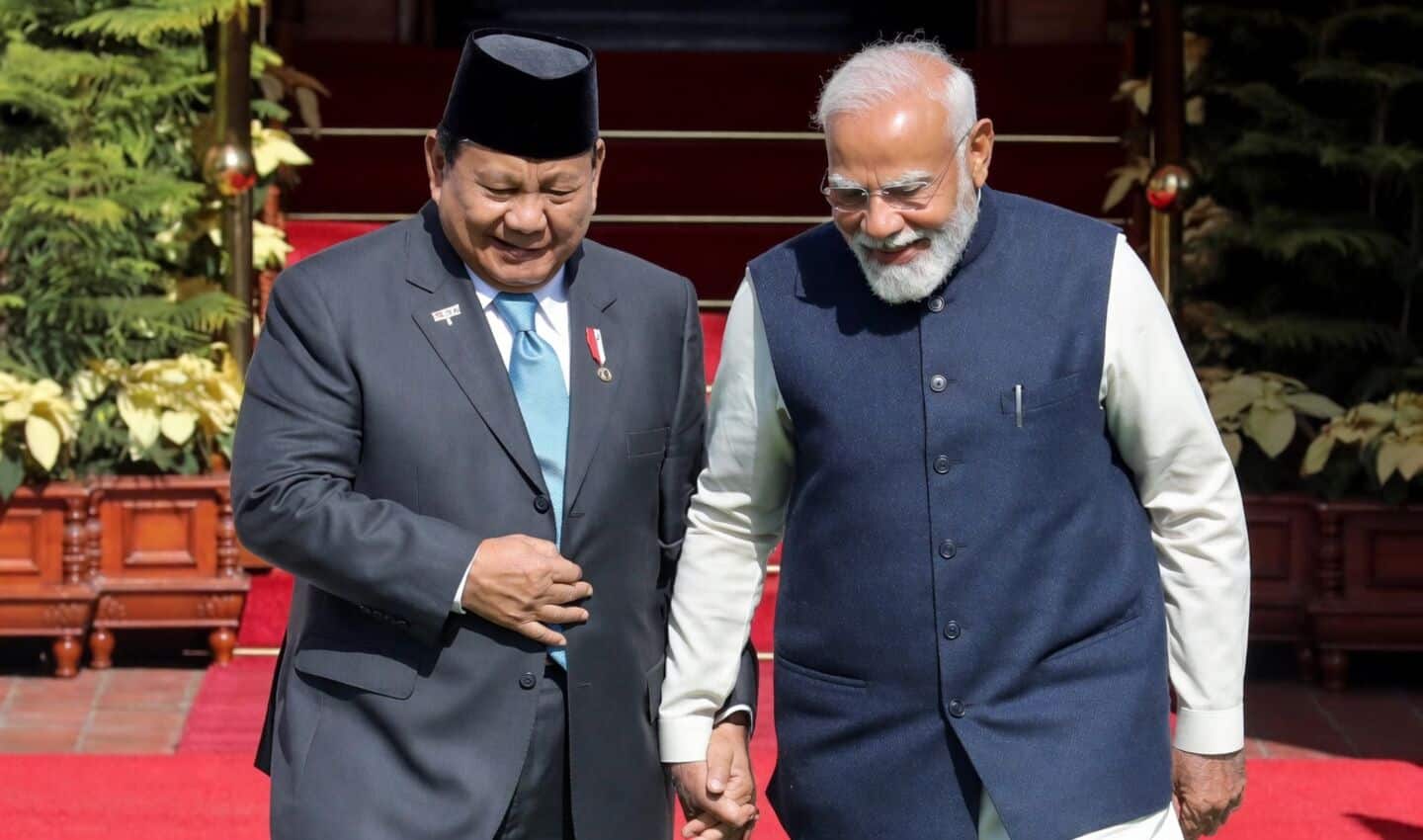 Narendra Modi receives Bintang Adipurna from Prabowo Subianto in Jakarta