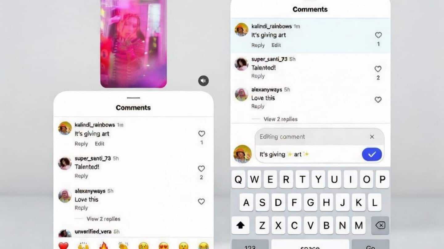 Instagram launches 15 minutes comment edit feature for posts