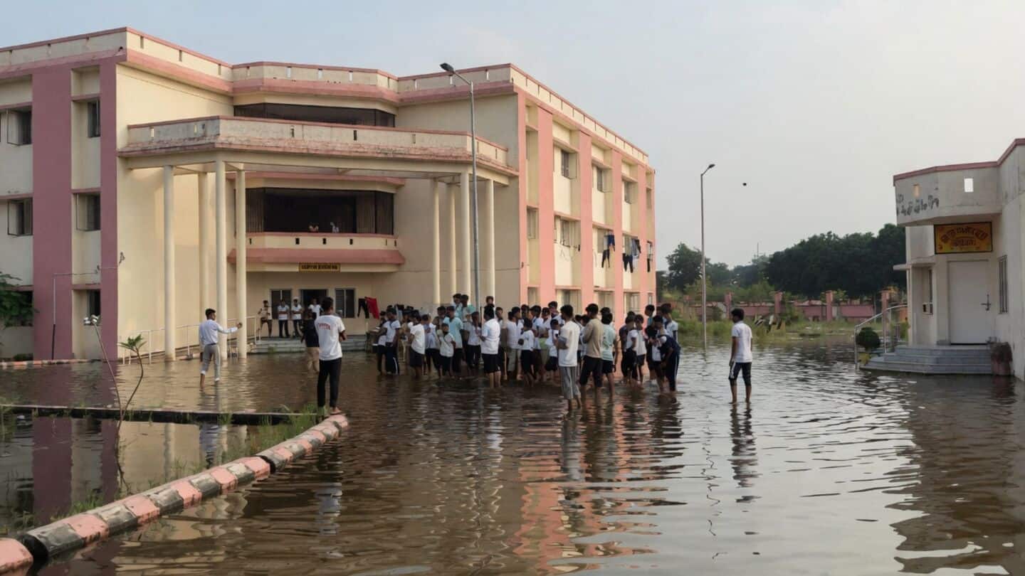 Atal Residential School in Uttar Pradesh closed by monsoon flooding