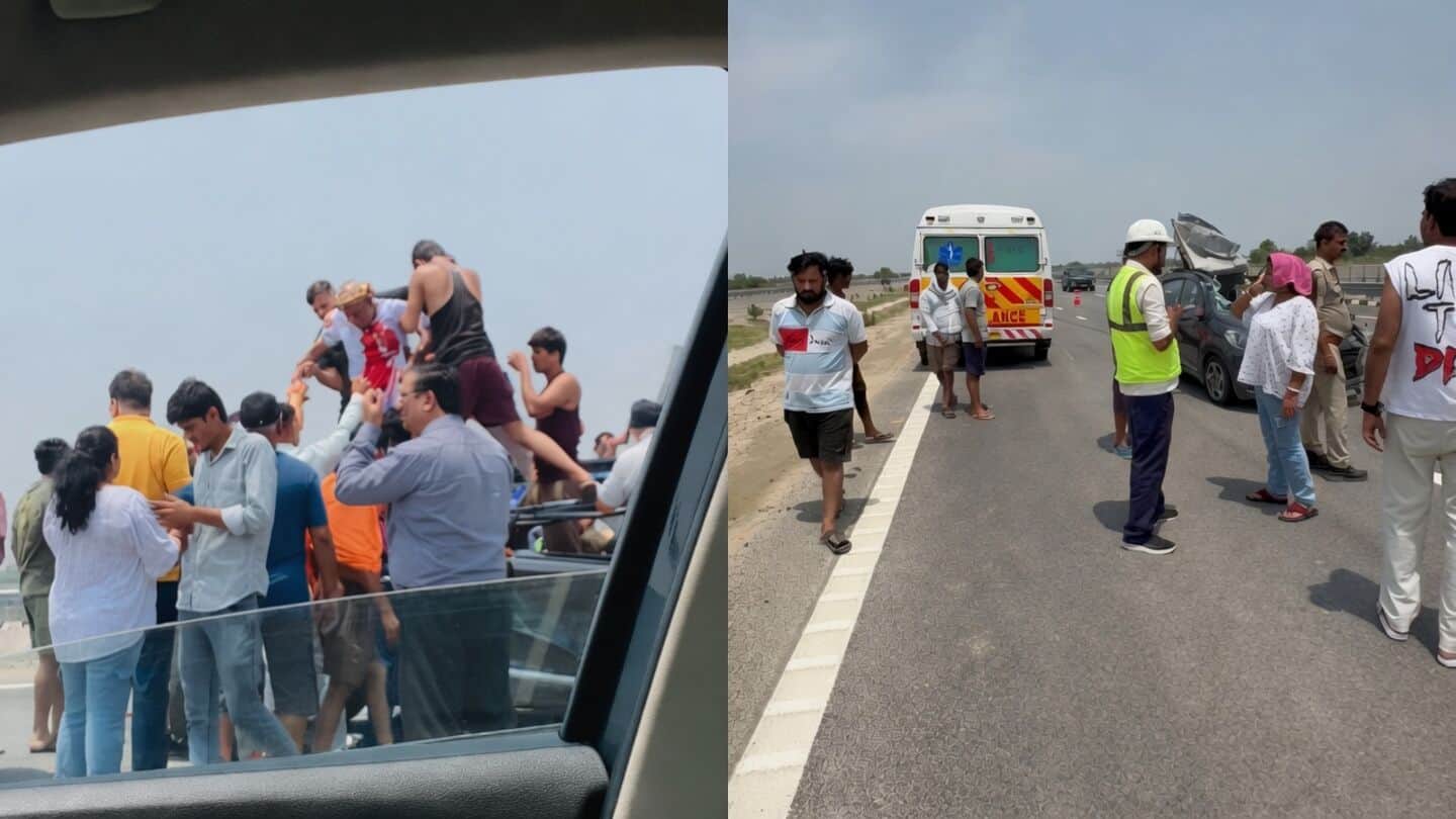 Supreme Court advocate Aadideo Kumar rescues 4 on Ganga Expressway
