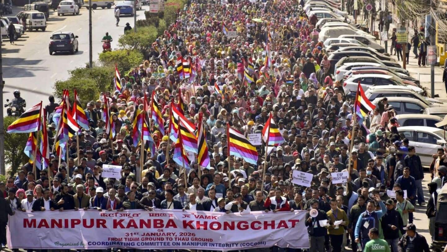 Imphal West protesters demand arrests after blast killed 2 children