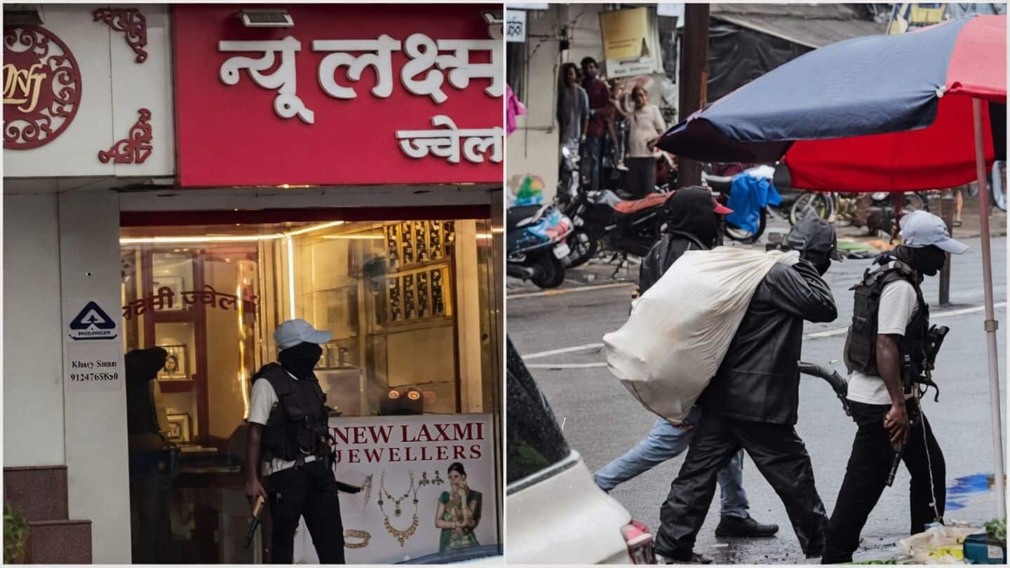 Three masked gunmen storm Lakshmi Jewellers in Dahanu firing shots