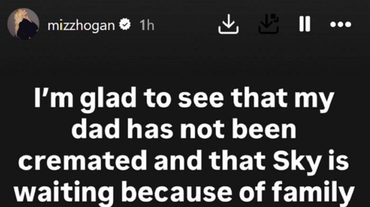 Why is Hulk Hogan's body not cremated yet?