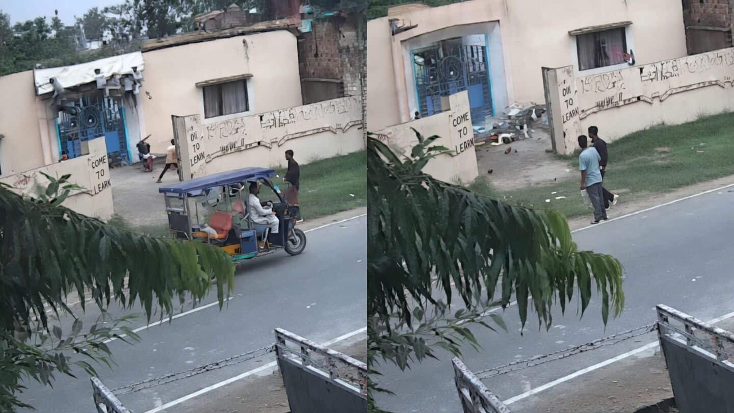 Canopy collapses at Hasnain Public School, 1 killed 2 injured