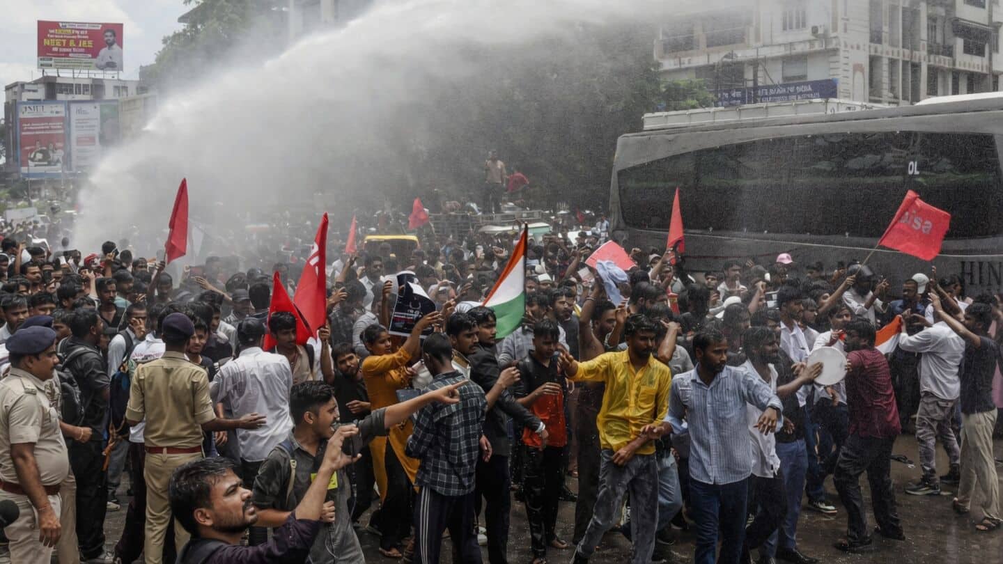 Patna protests over alleged NEET leaks demand Dharmendra Pradhan's resignation