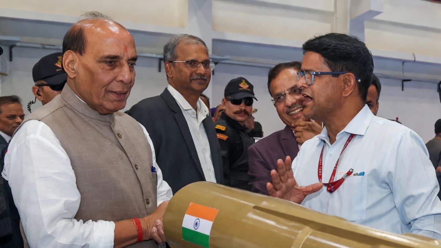 Rajnath Singh announces Mission Sudarshan Chakra missile defense in Hyderabad