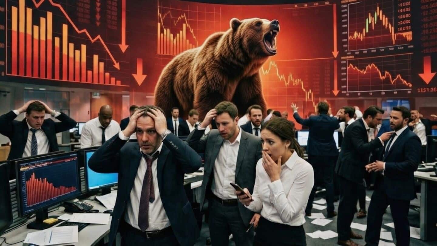 Sensex drops over 2,400 points and Nifty slides 2.6%