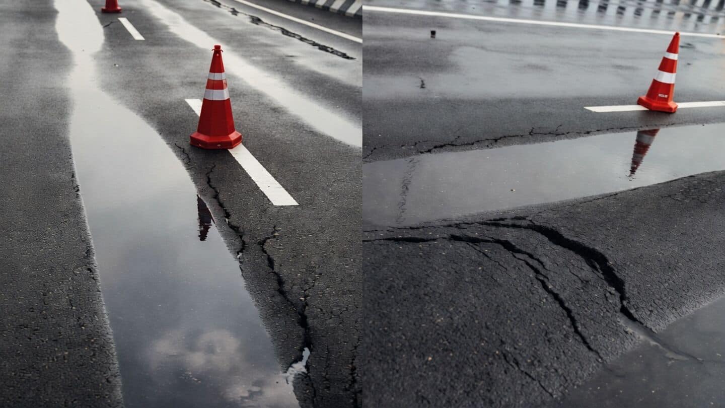 Lucknow-Kanpur Expressway sinks at Korari prompting Allahabad High Court PIL