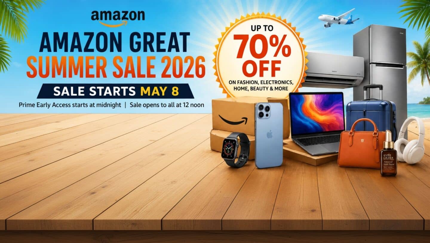 Amazon India sale starts May 8, up to 70% off