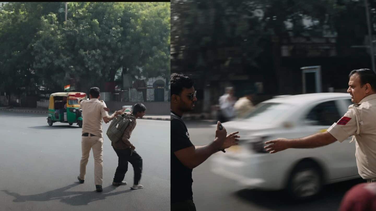 Delhi police officer lets detainee slip during Connaught Place protest