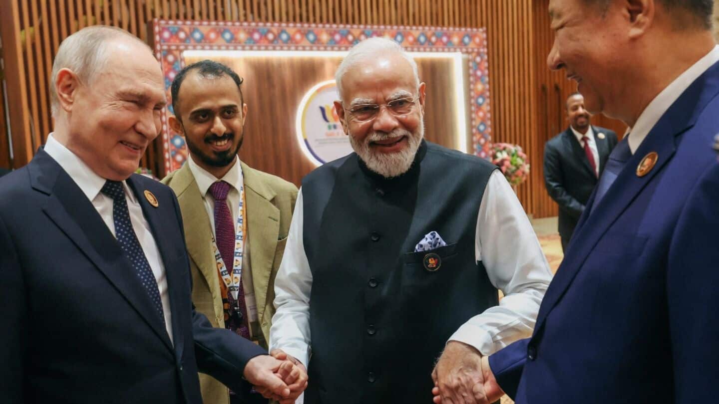 PM Modi shares BRICS photos with Xi Jinping, Vladimir Putin