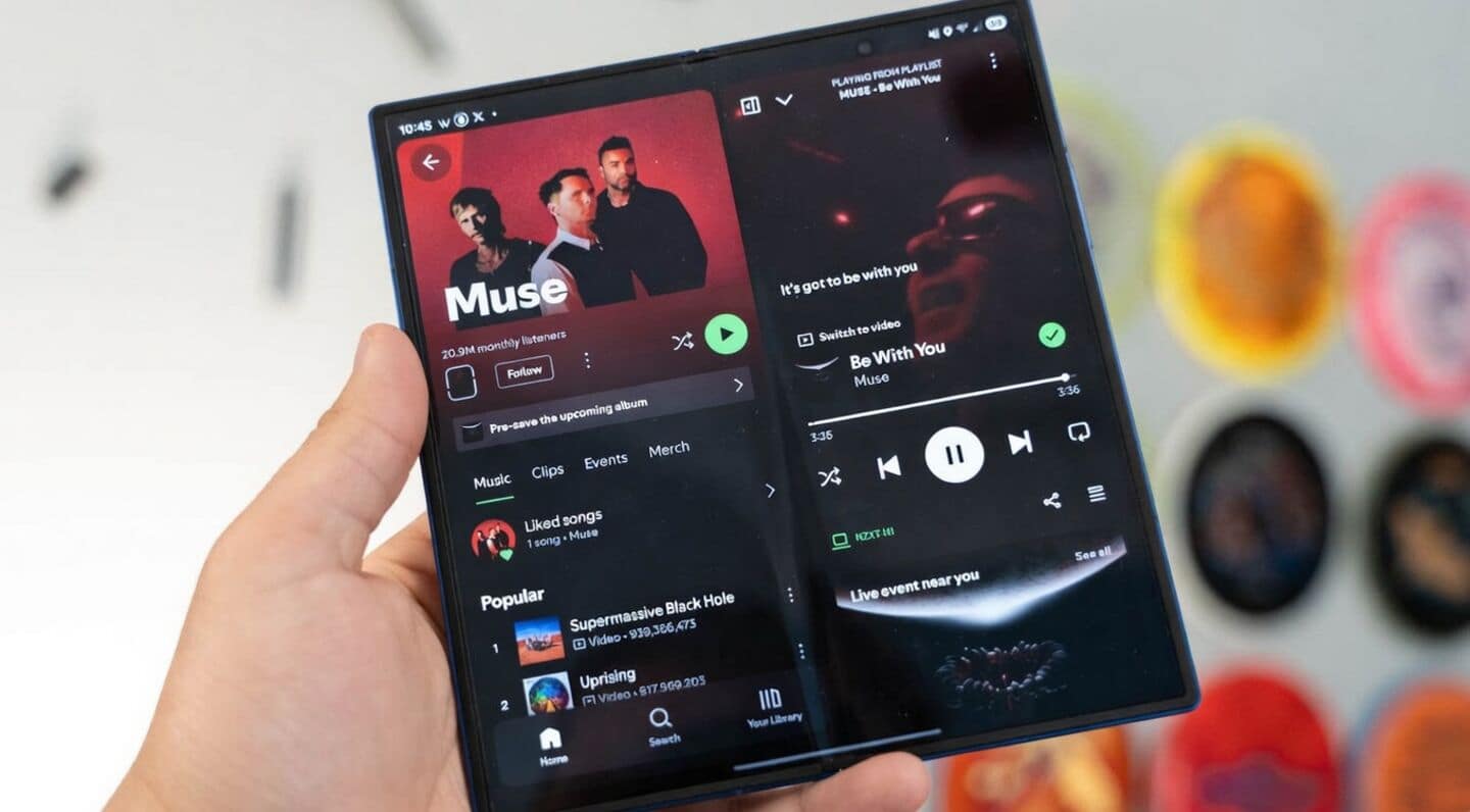 Spotify redesigns tablet app with 2 pane layout, foldable support