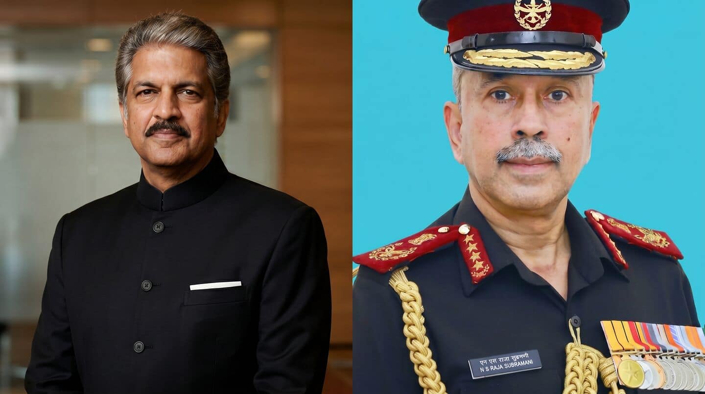 Anand Mahindra welcomes General NS Raja Subramani as India's CDS
