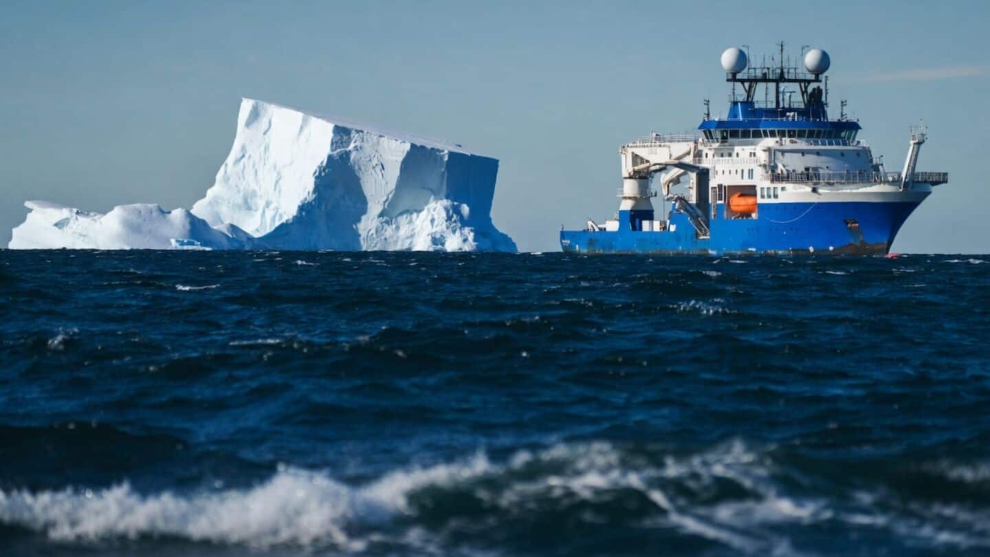 Scientists livestream dive revealing sponges and jellyfish under Antarctic A-84