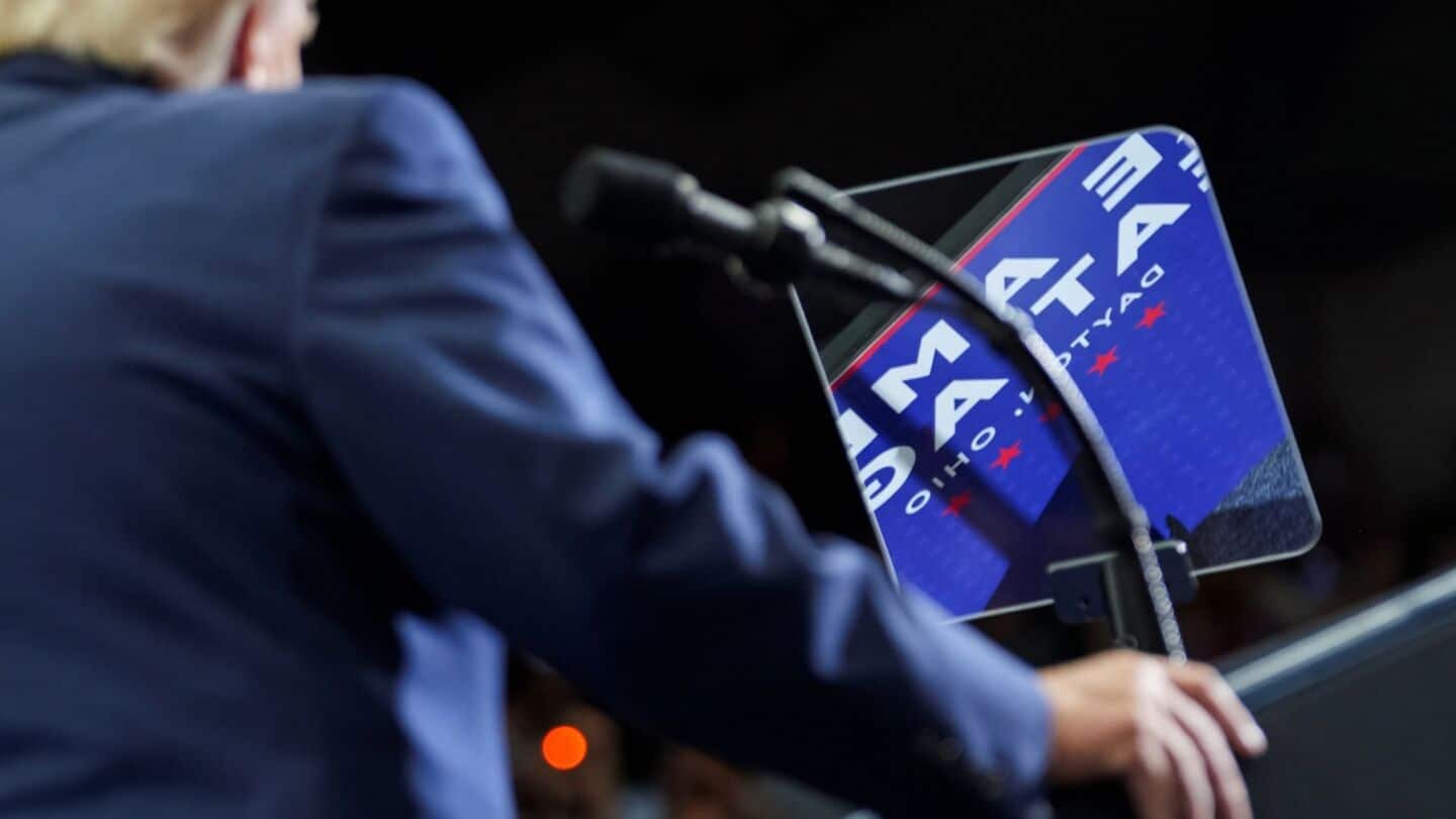 Trump urges young Ohio voters to back Husted and Ramaswamy
