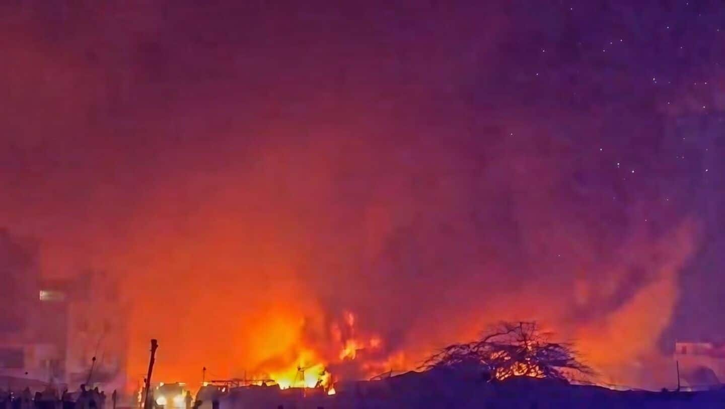 Major fire breaks out at Delhi's Matiala fish market