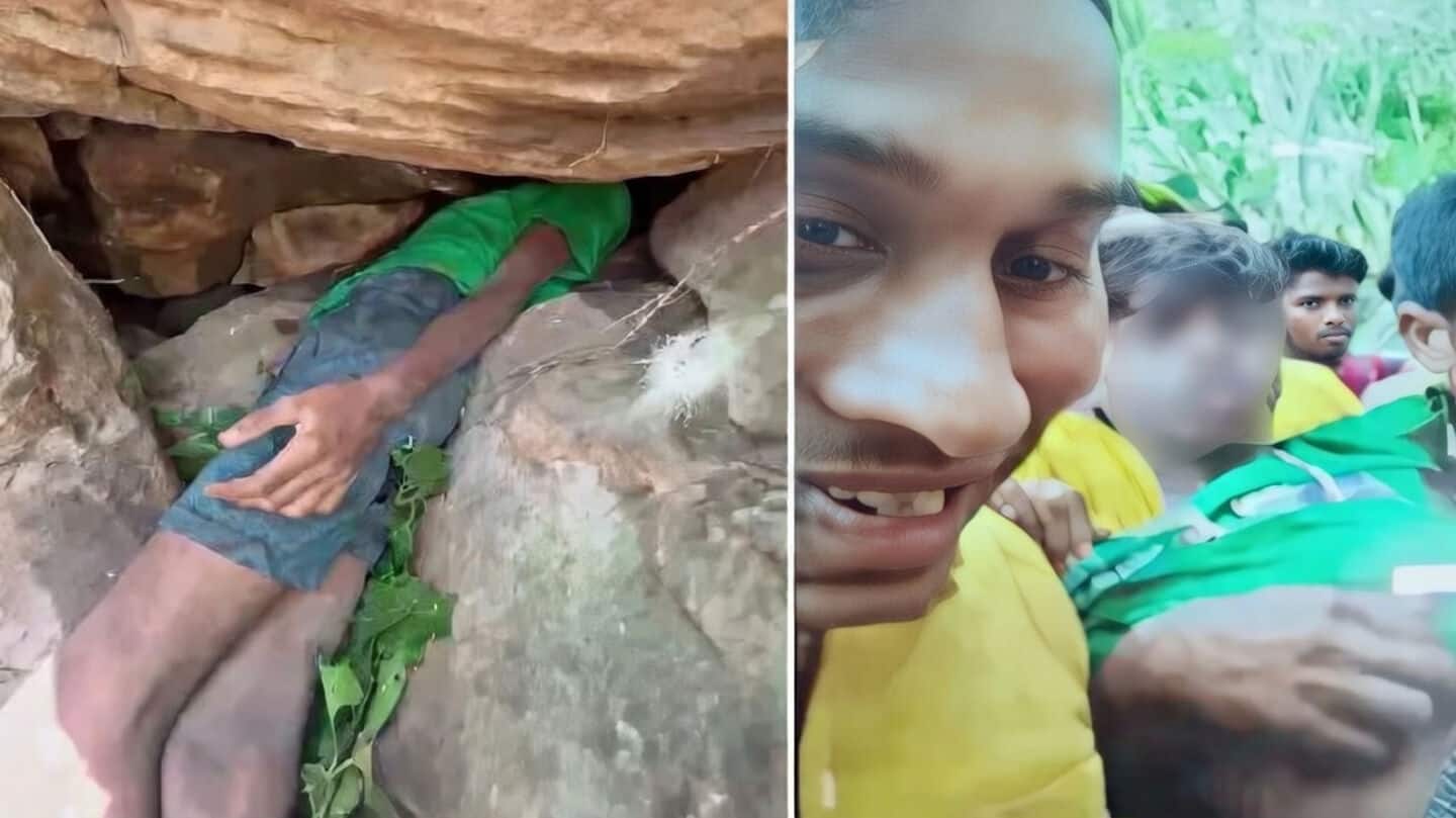 Nayagarh boy Shiba Pradhan stuck in crevice for 8 hours