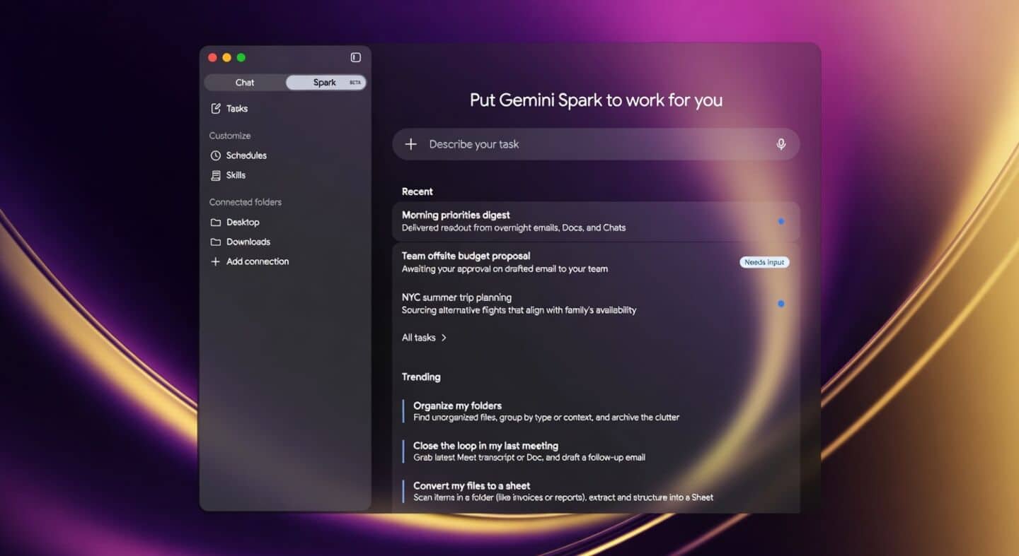 Google rolls out Gemini Spark to US AI Pro subscribers
