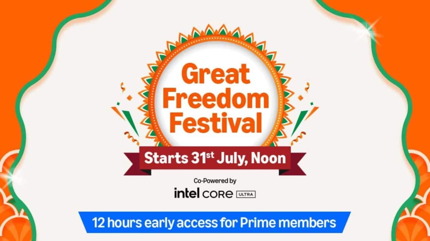 Amazon's Great Freedom Festival sale goes live on August 1