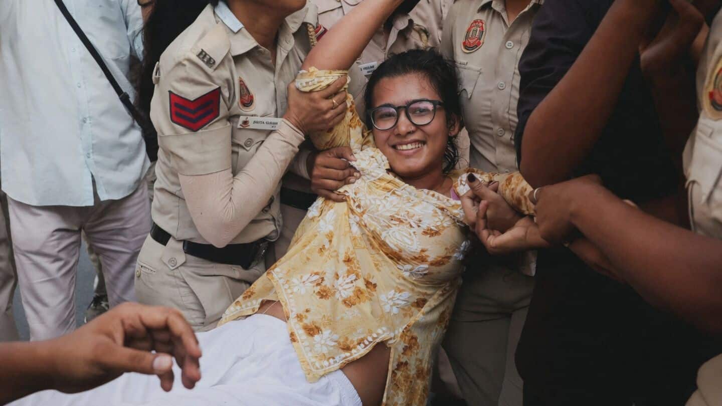 AISA president Neha Bora joins Delhi protests over SIR irregularities