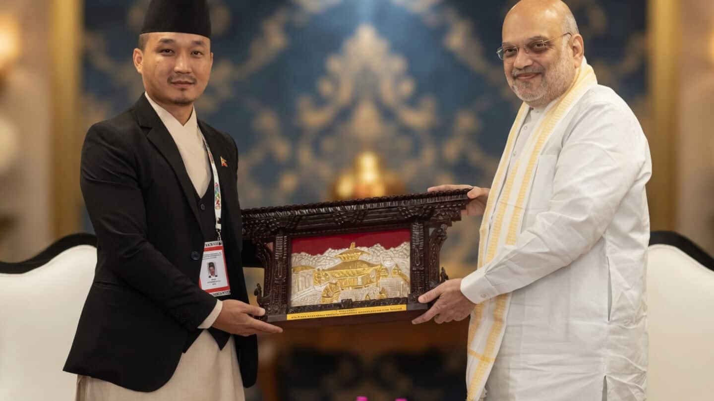 Amit Shah and Sudhan Gurung discuss border security, flood assistance