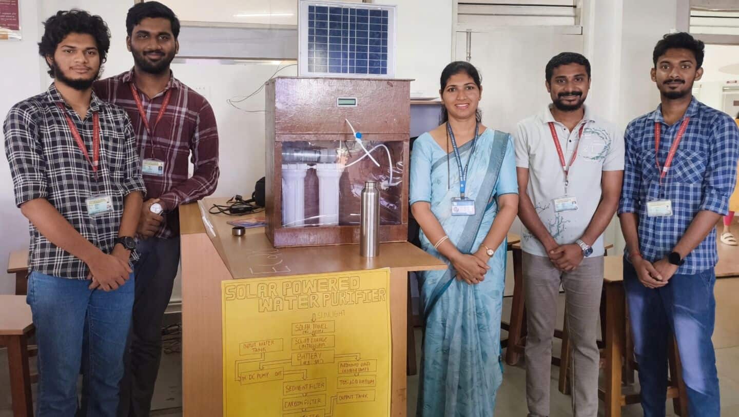 Udupi students build 'Dhyuti Jala Shodhan' solar water purifier